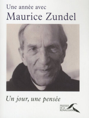 cover image of Une année avec Maurice Zundel